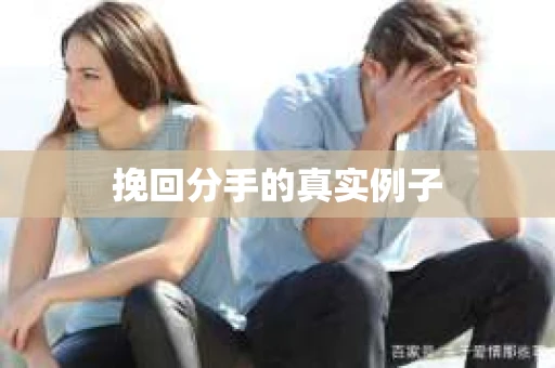 挽回分手的真实例子