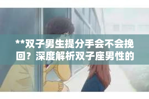 **双子男生提分手会不会挽回？深度解析双子座男性的情感决策**