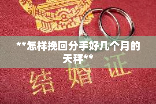 **怎样挽回分手好几个月的天秤**