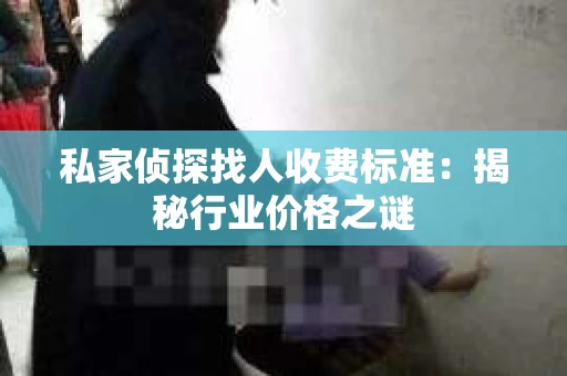 私家侦探找人收费标准：揭秘行业价格之谜