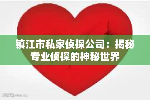镇江市私家侦探公司：揭秘专业侦探的神秘世界
