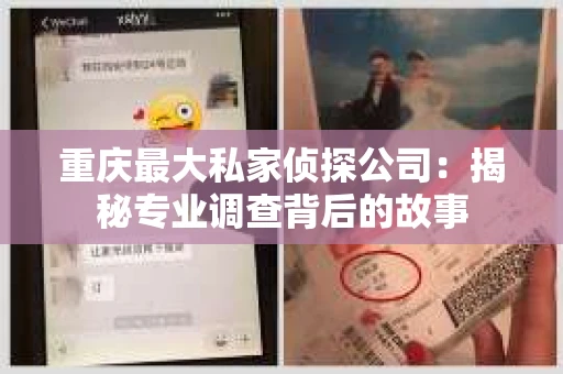 重庆最大私家侦探公司：揭秘专业调查背后的故事