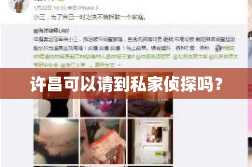 许昌可以请到私家侦探吗？