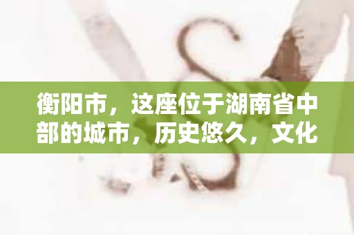 衡阳市，这座位于湖南省中部的城市，历史悠久，文化底蕴深厚。随着社会的发展，人们对于个人隐私的保护意识逐渐增强，私家侦探机构也应运而生。那么，衡阳市是否有私家侦探机构呢？今天，我们就来聊聊这个话题。