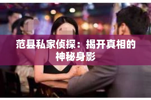 范县私家侦探：揭开真相的神秘身影