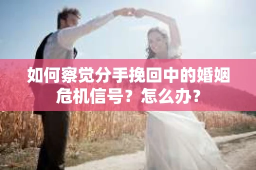 如何察觉分手挽回中的婚姻危机信号？怎么办？