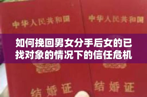 如何挽回男女分手后女的已找对象的情况下的信任危机？