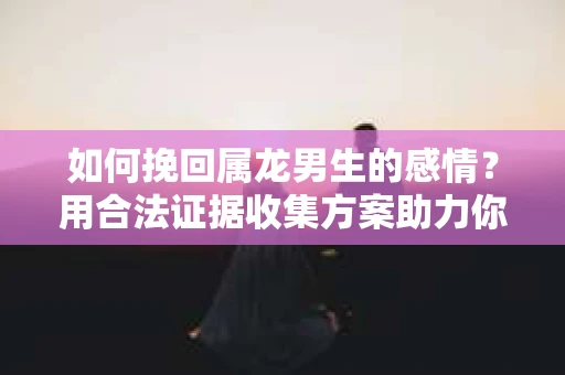 如何挽回属龙男生的感情？用合法证据收集方案助力你的努力？